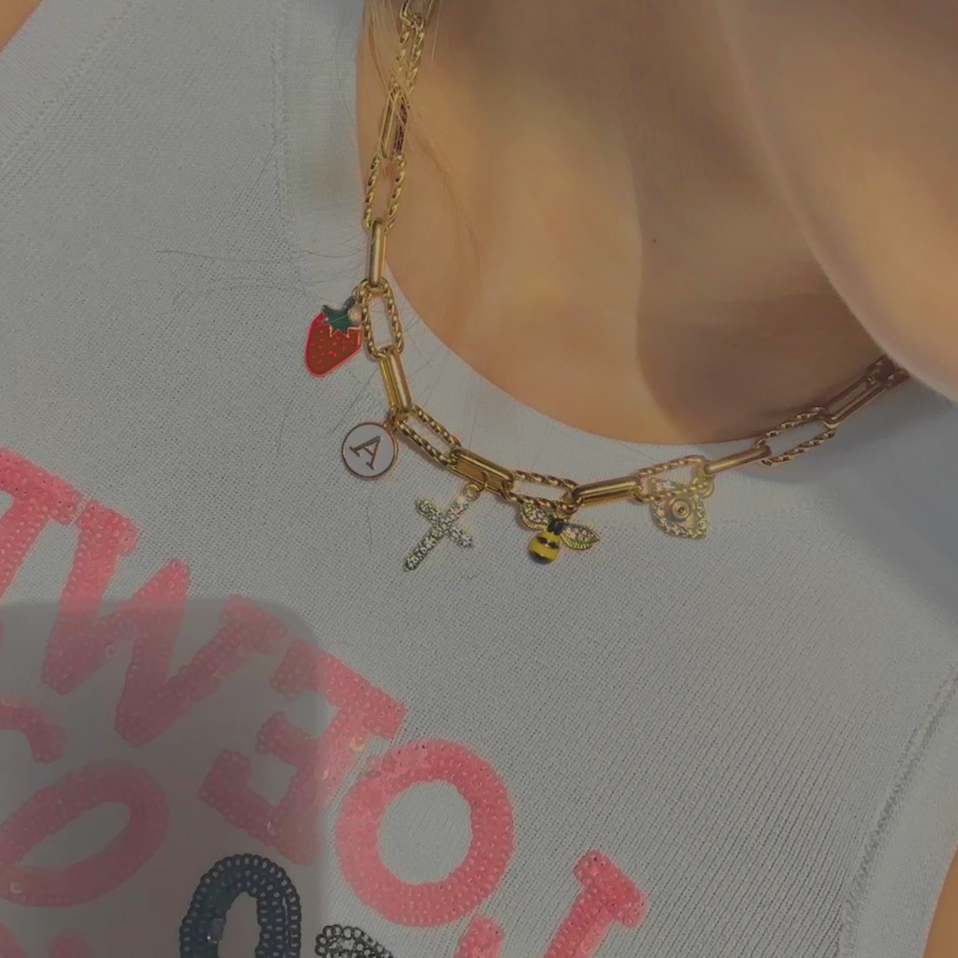 Love Charmkette| 18K vergoldet