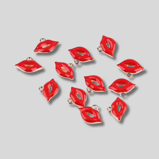 Rote Lippen Charm